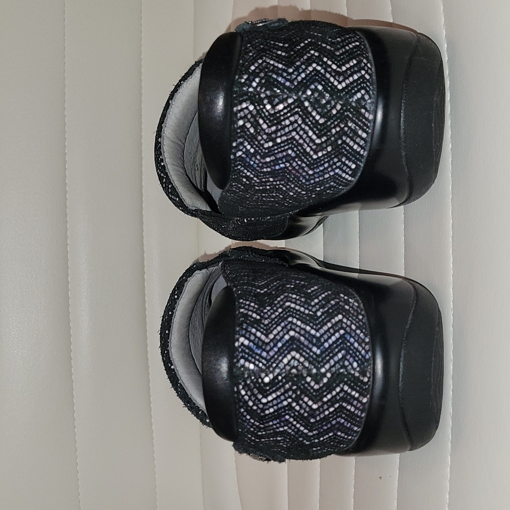 Alegria Kel-454 Zig Zag Black Multicolor Clogs Sz. 37 - Picture 5 of 8
